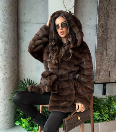 PLUMM | Abrigo de piel sintética forrado, fabricado en Italia