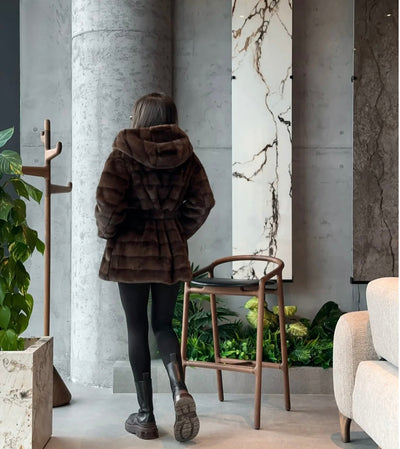 PLUMM | Abrigo de piel sintética forrado, fabricado en Italia