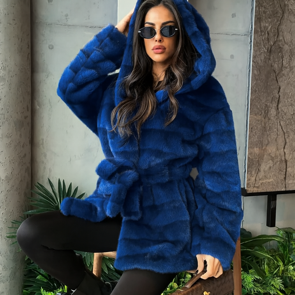 PLUMM | Abrigo de piel sintética forrado, fabricado en Italia